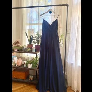 Navy Blue Prom/Bridesmaid Dress
